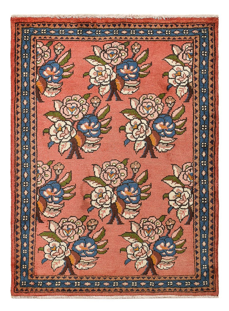 Alfombra persa - Nómada - 110 x 79 cm - rojo claro