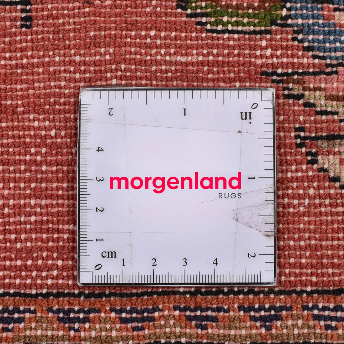 Alfombra persa - Nómada - 110 x 79 cm - rojo claro