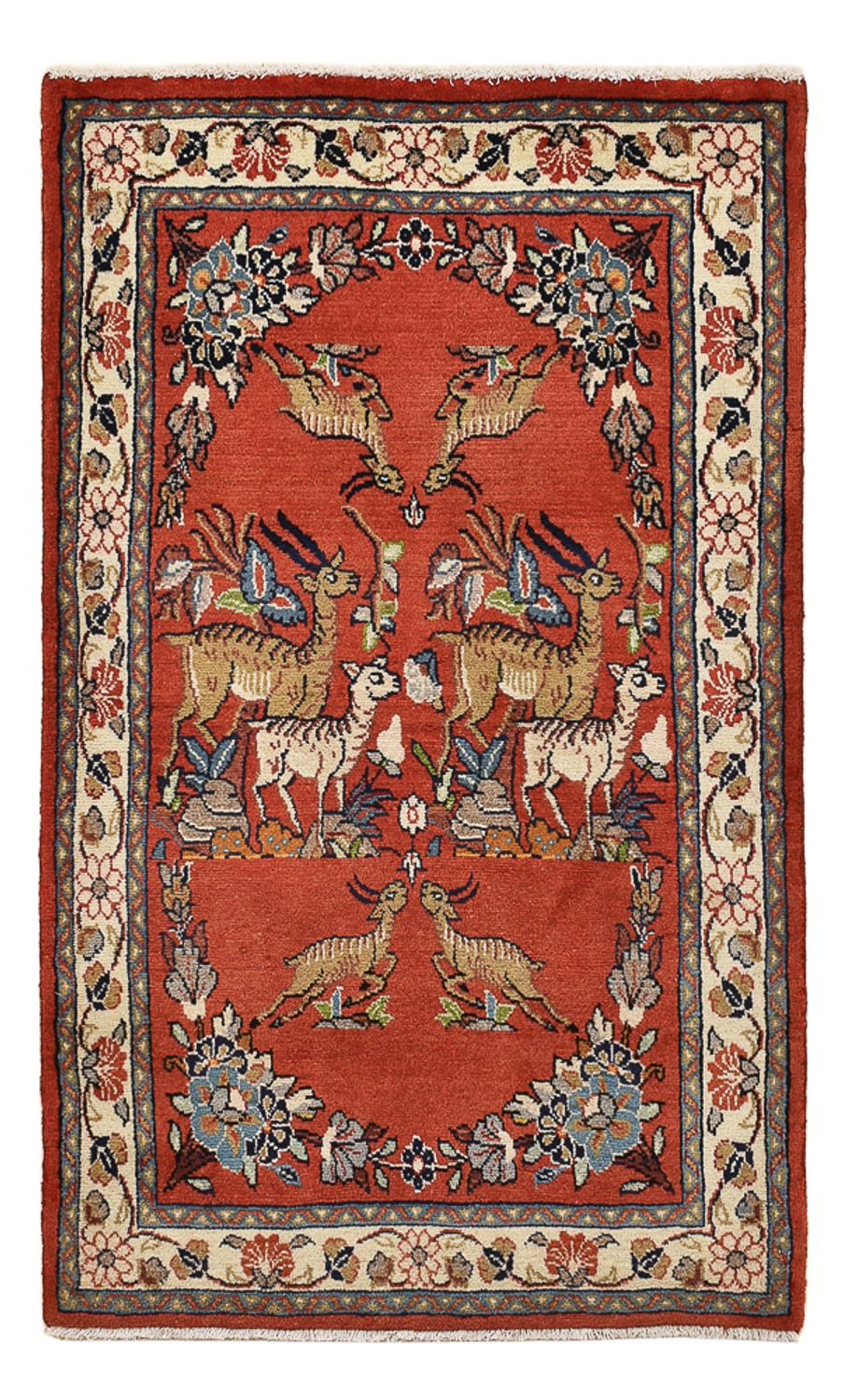 Alfombra persa - Clásica - 122 x 74 cm - rojo