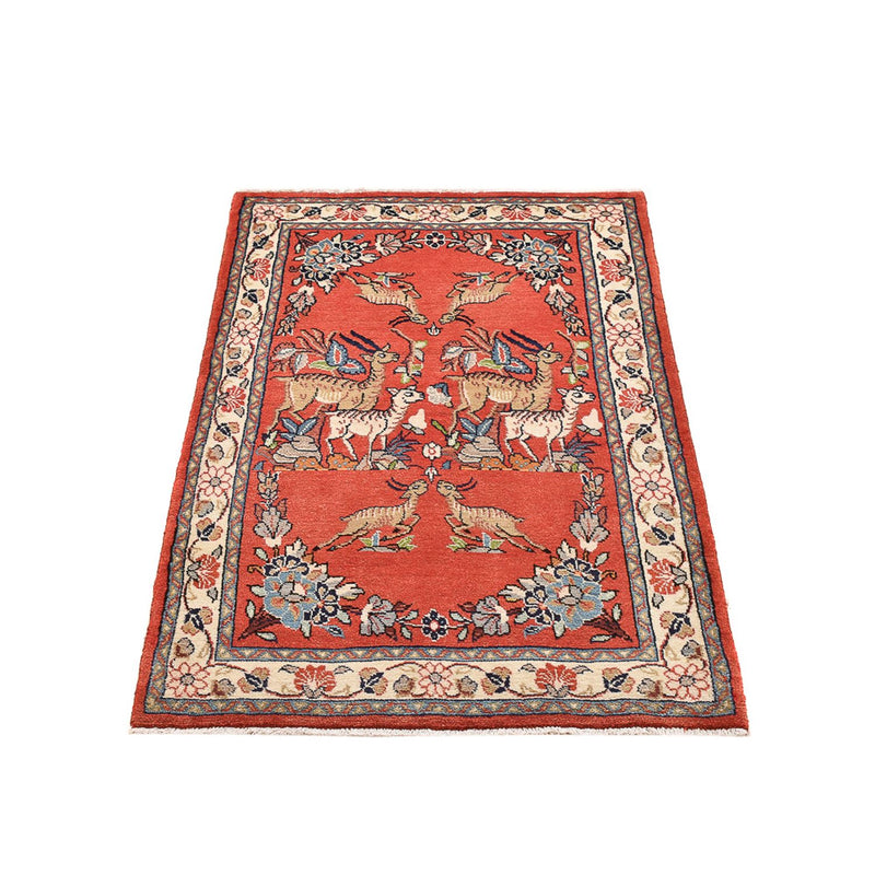 Alfombra persa - Clásica - 122 x 74 cm - rojo