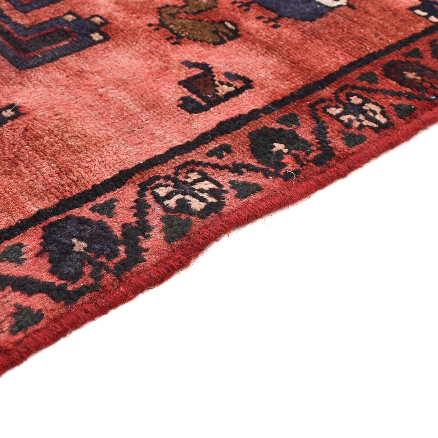 Alfombra persa - Nómada - 127 x 77 cm - rojo claro