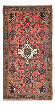 Alfombra persa - Nómada - 155 x 81 cm - rojo claro