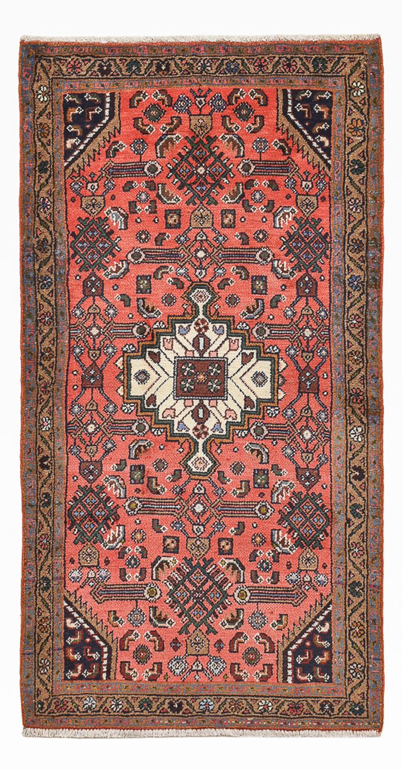 Alfombra persa - Nómada - 155 x 81 cm - rojo claro