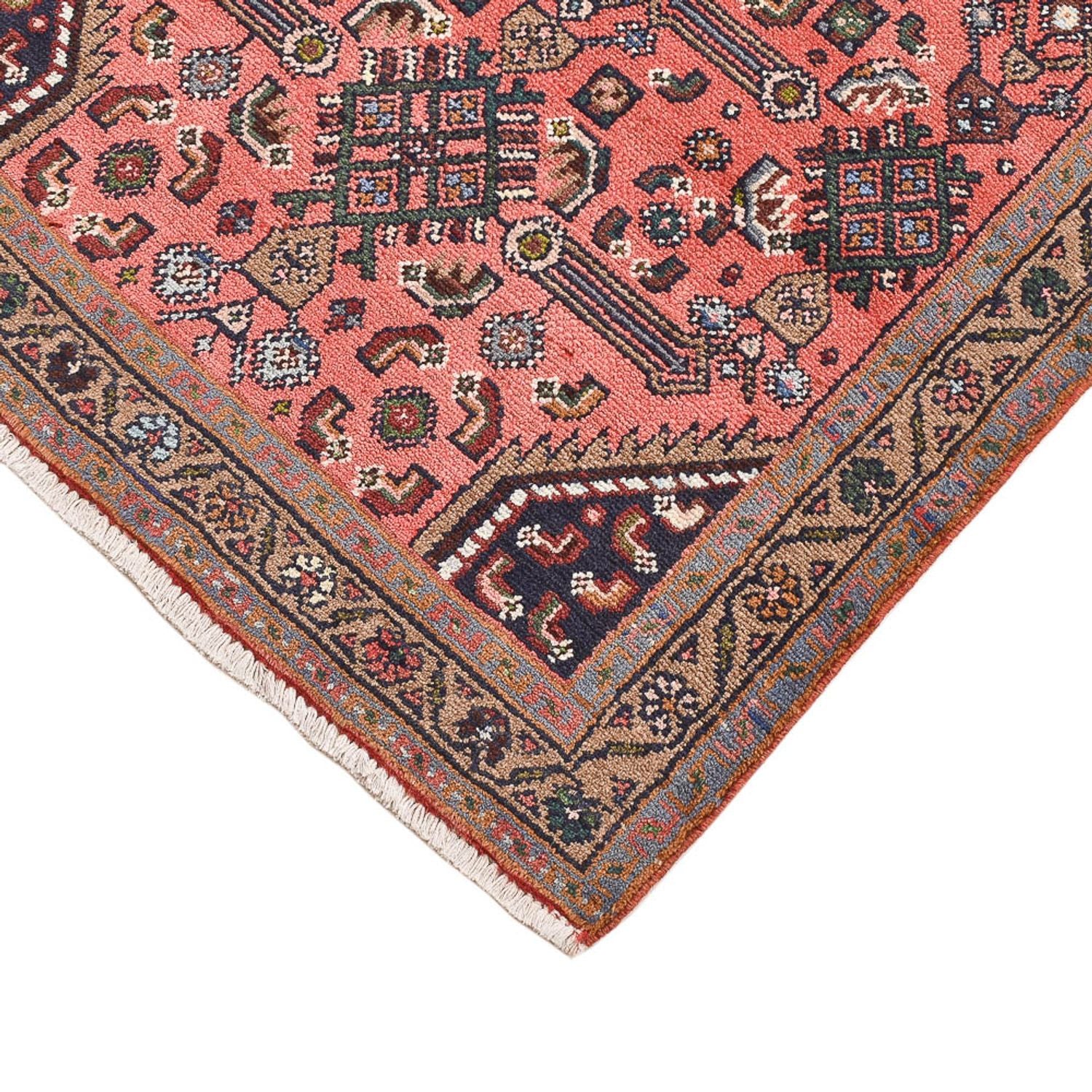 Alfombra persa - Nómada - 155 x 81 cm - rojo claro