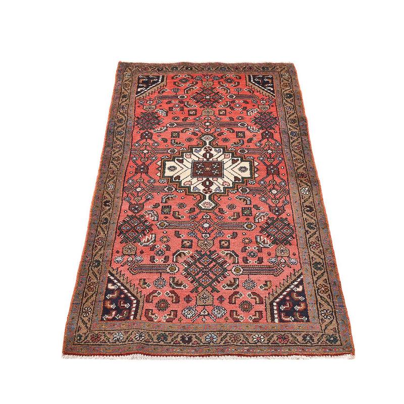 Alfombra persa - Nómada - 155 x 81 cm - rojo claro