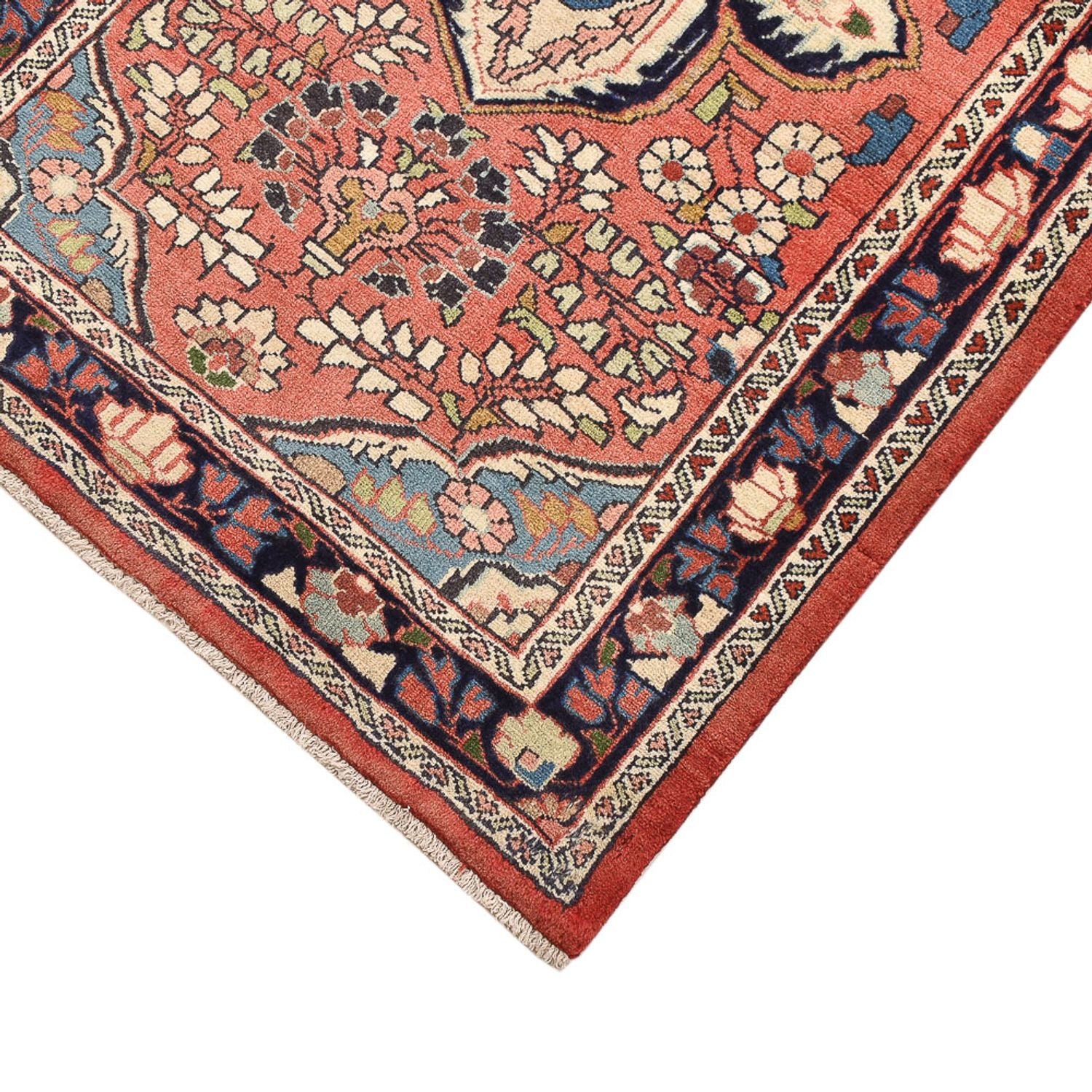 Alfombra persa - Nómada - 107 x 71 cm - rojo claro