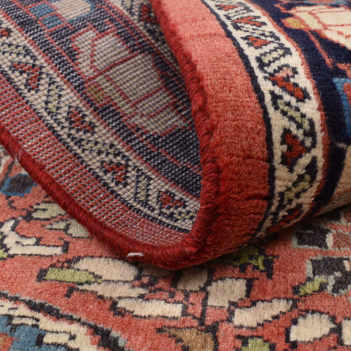 Alfombra persa - Nómada - 107 x 71 cm - rojo claro