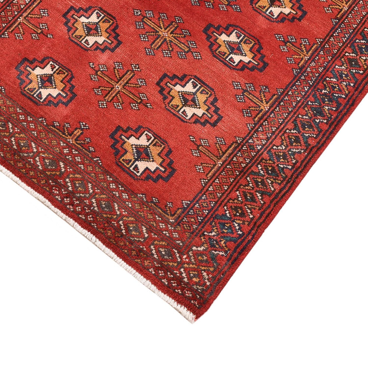 Alfombra Turkaman - 116 x 77 cm - rojo
