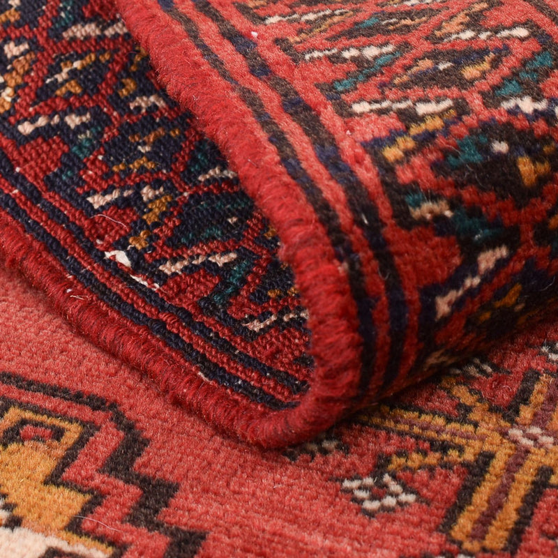 Alfombra Turkaman - 116 x 77 cm - rojo