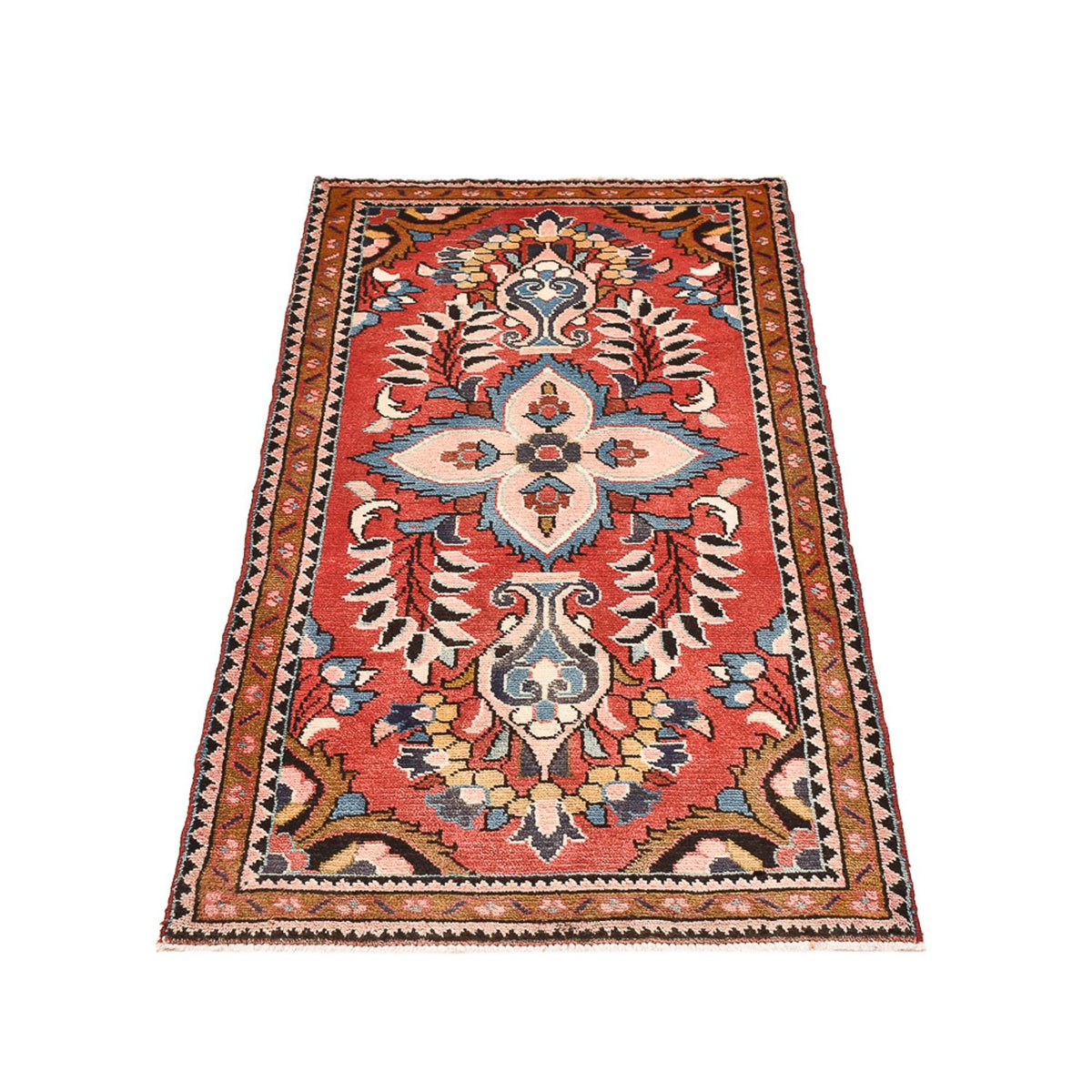 Alfombra persa - Nómada - 135 x 66 cm - multicolor