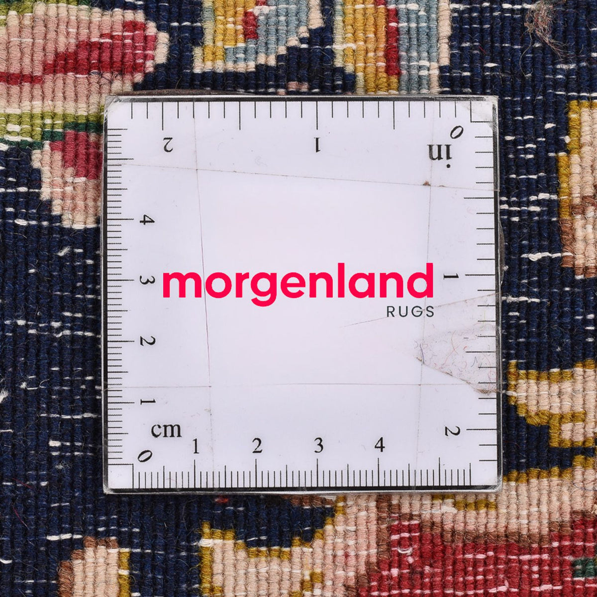 Alfombra persa - Nómada cuadrado  - 50 x 48 cm - azul oscuro