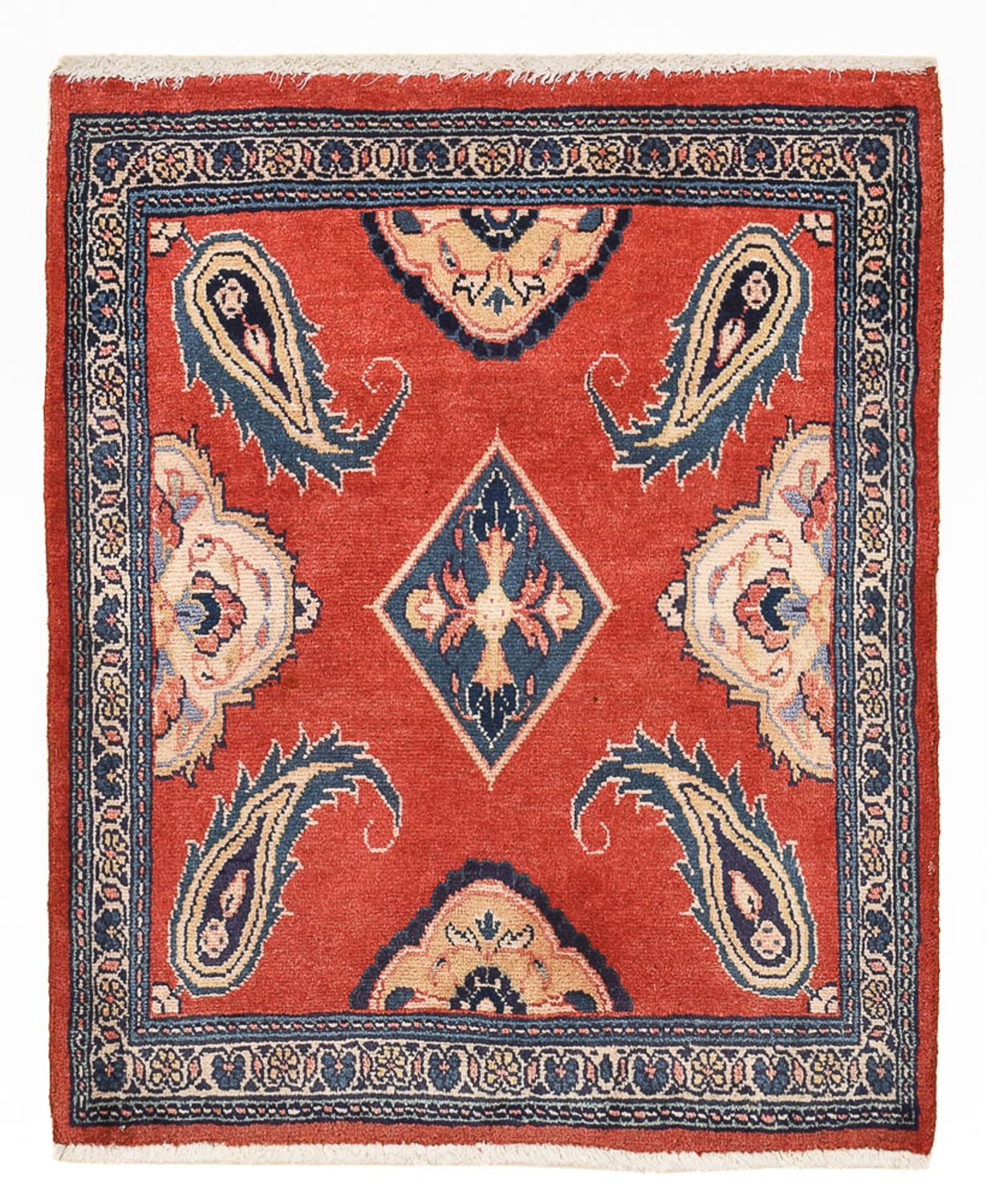 Alfombra persa - Nómada - 74 x 60 cm - rojo
