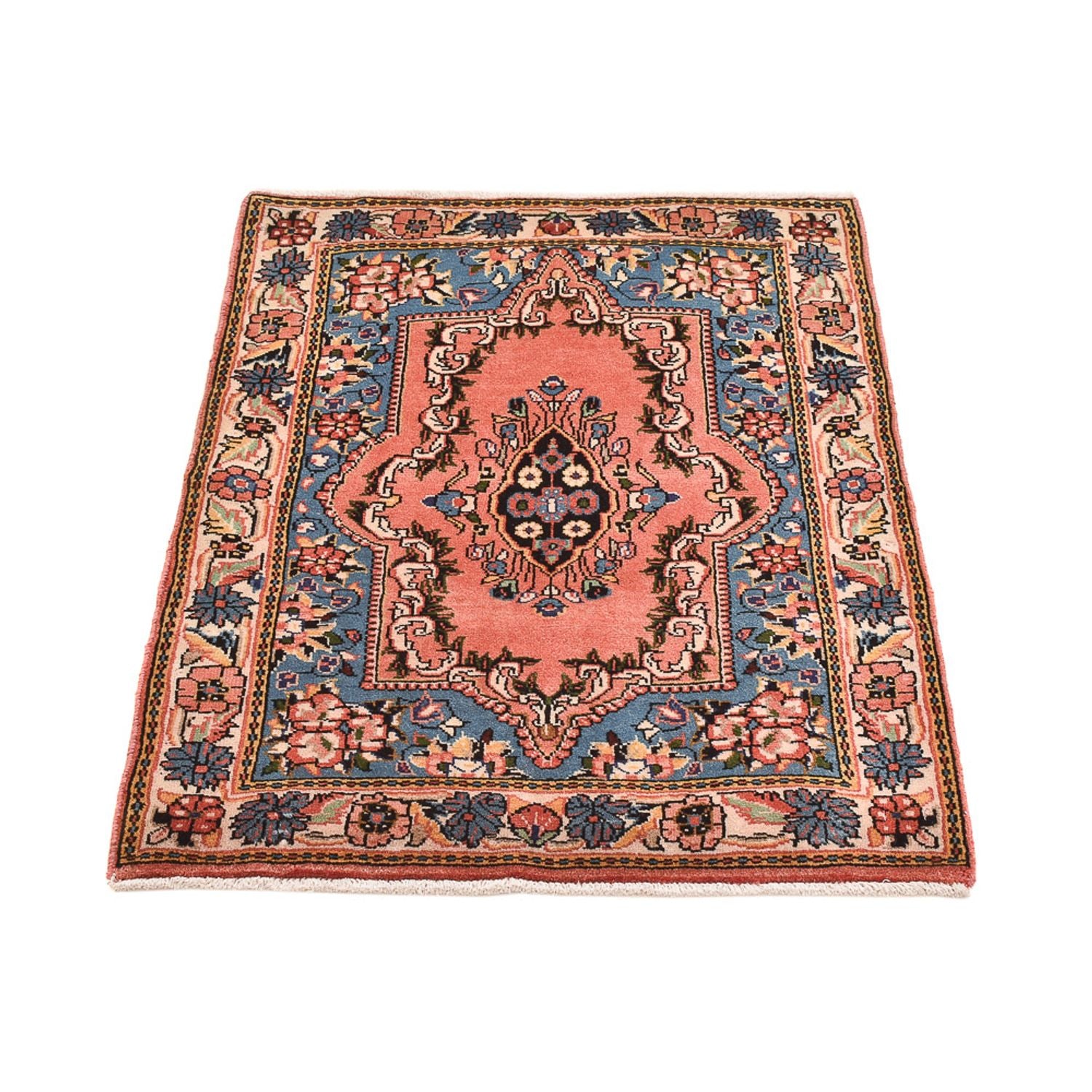 Alfombra persa - Nómada - 97 x 65 cm - rojo claro