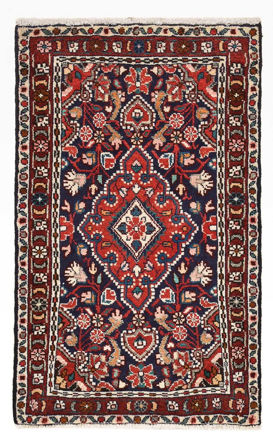Alfombra persa - Nómada - 93 x 54 cm - rojo oscuro