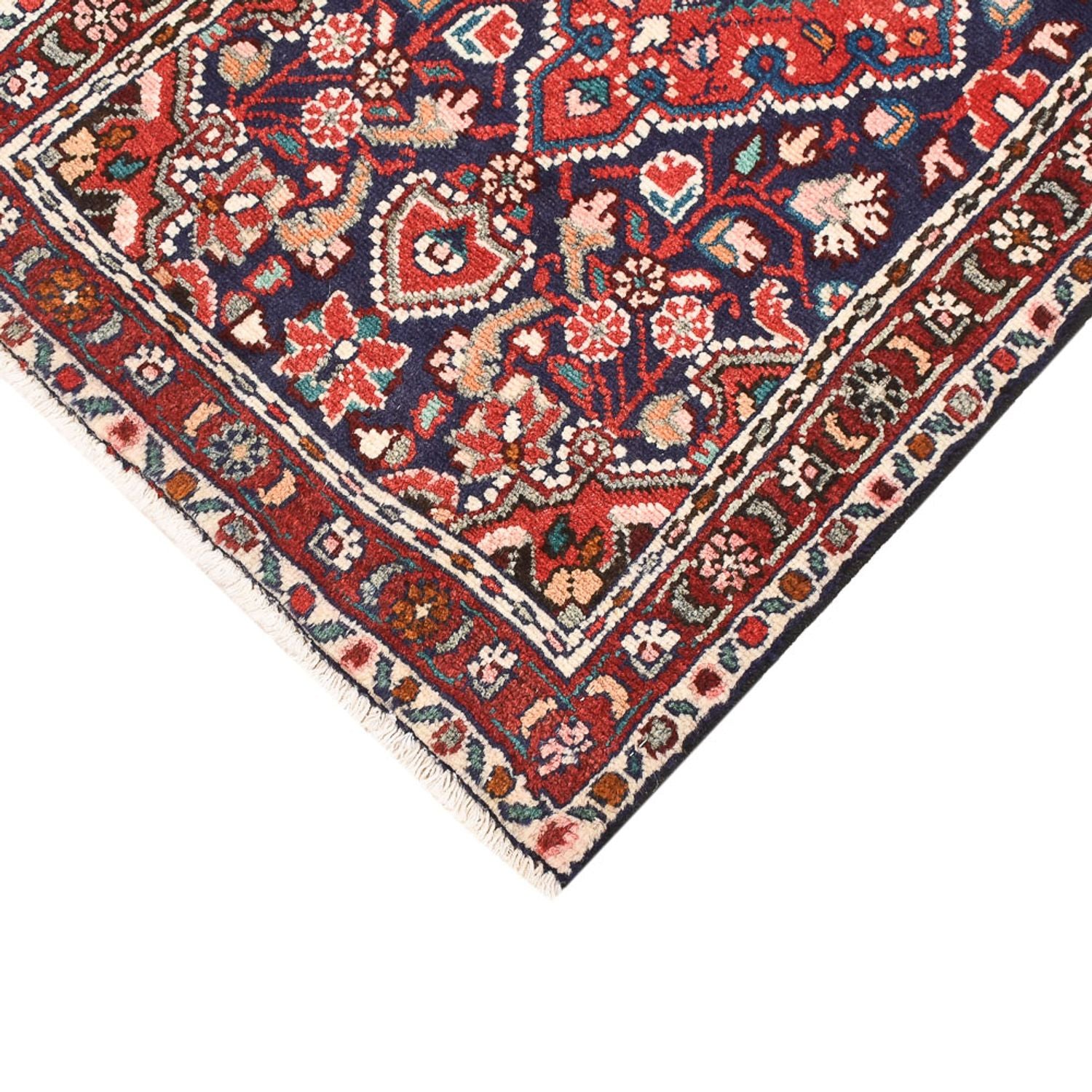 Alfombra persa - Nómada - 93 x 54 cm - rojo oscuro