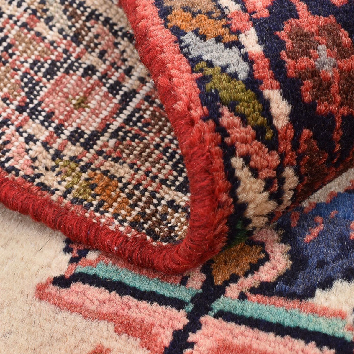 Alfombra persa - Nómada - 75 x 60 cm - multicolor