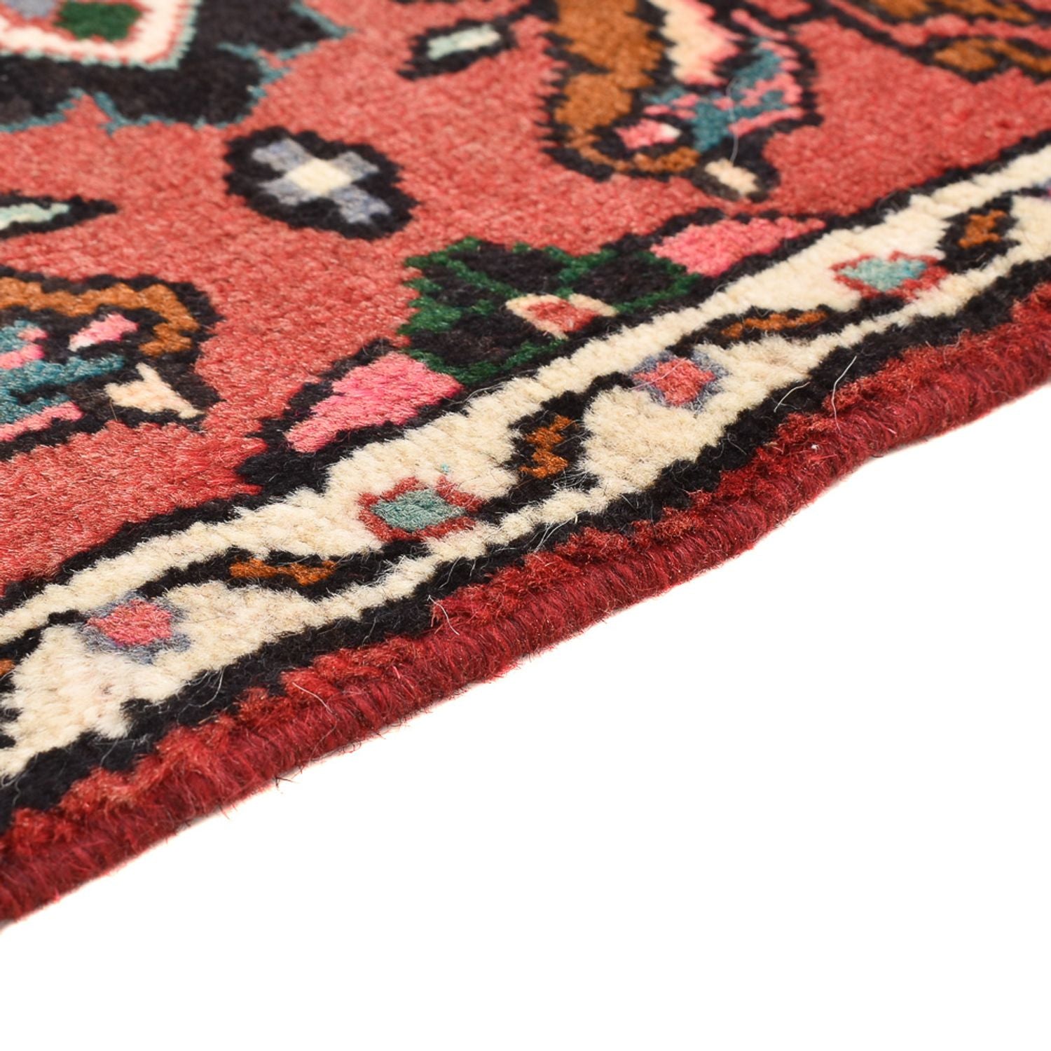 Alfombra persa - Nómada - 77 x 54 cm - rojo oscuro
