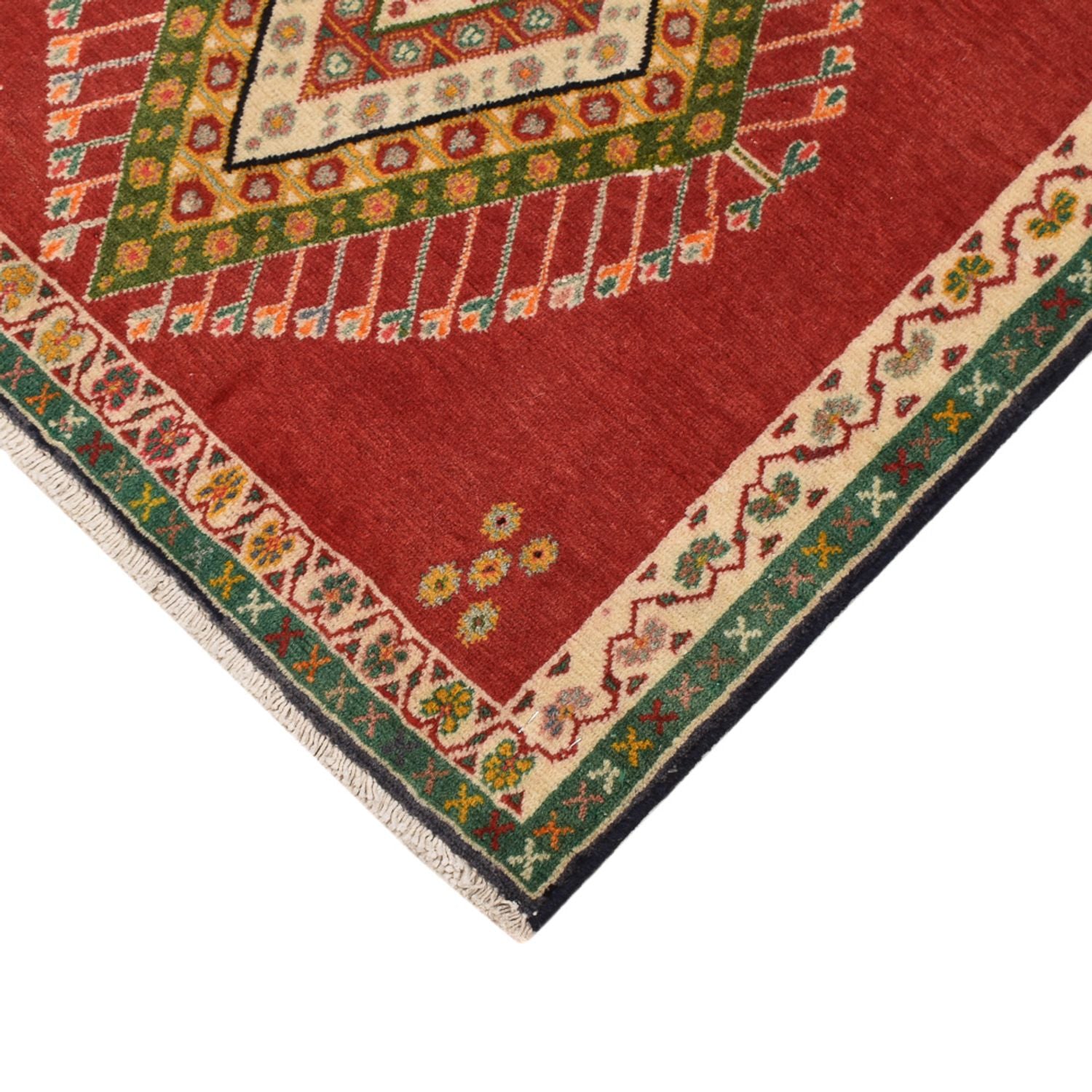 Alfombra persa - Nómada cuadrado  - 65 x 65 cm - rojo