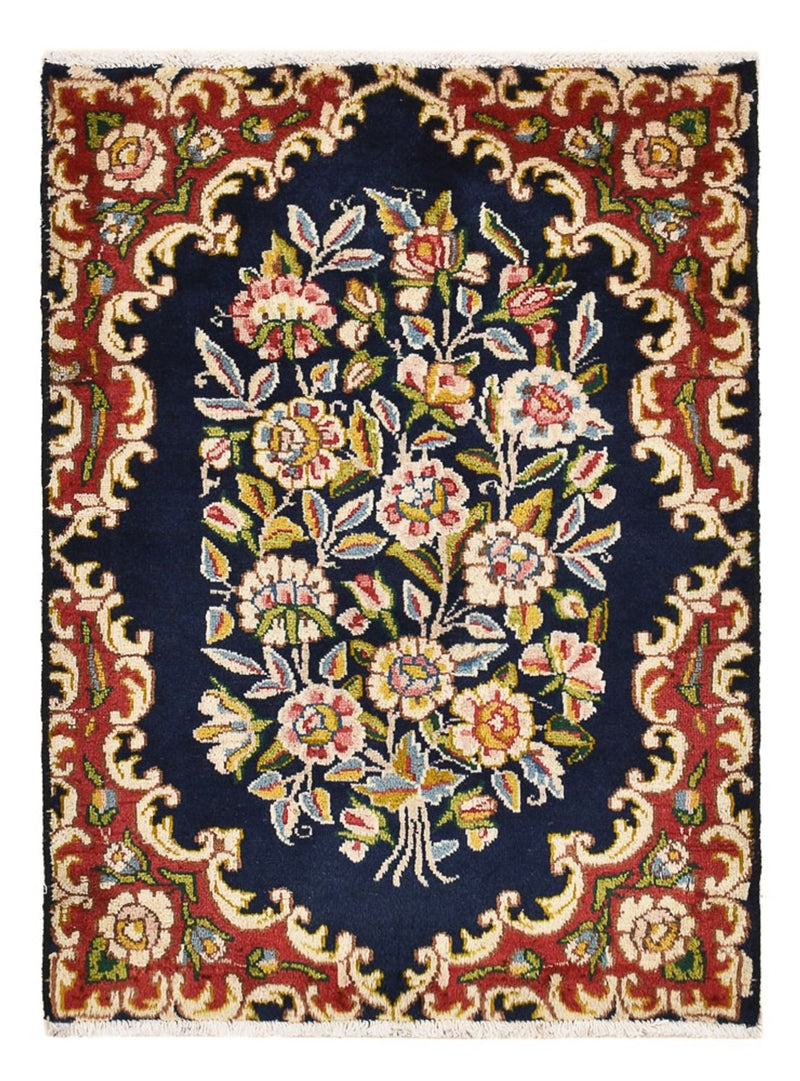 Alfombra persa - Nómada - 70 x 53 cm - azul oscuro