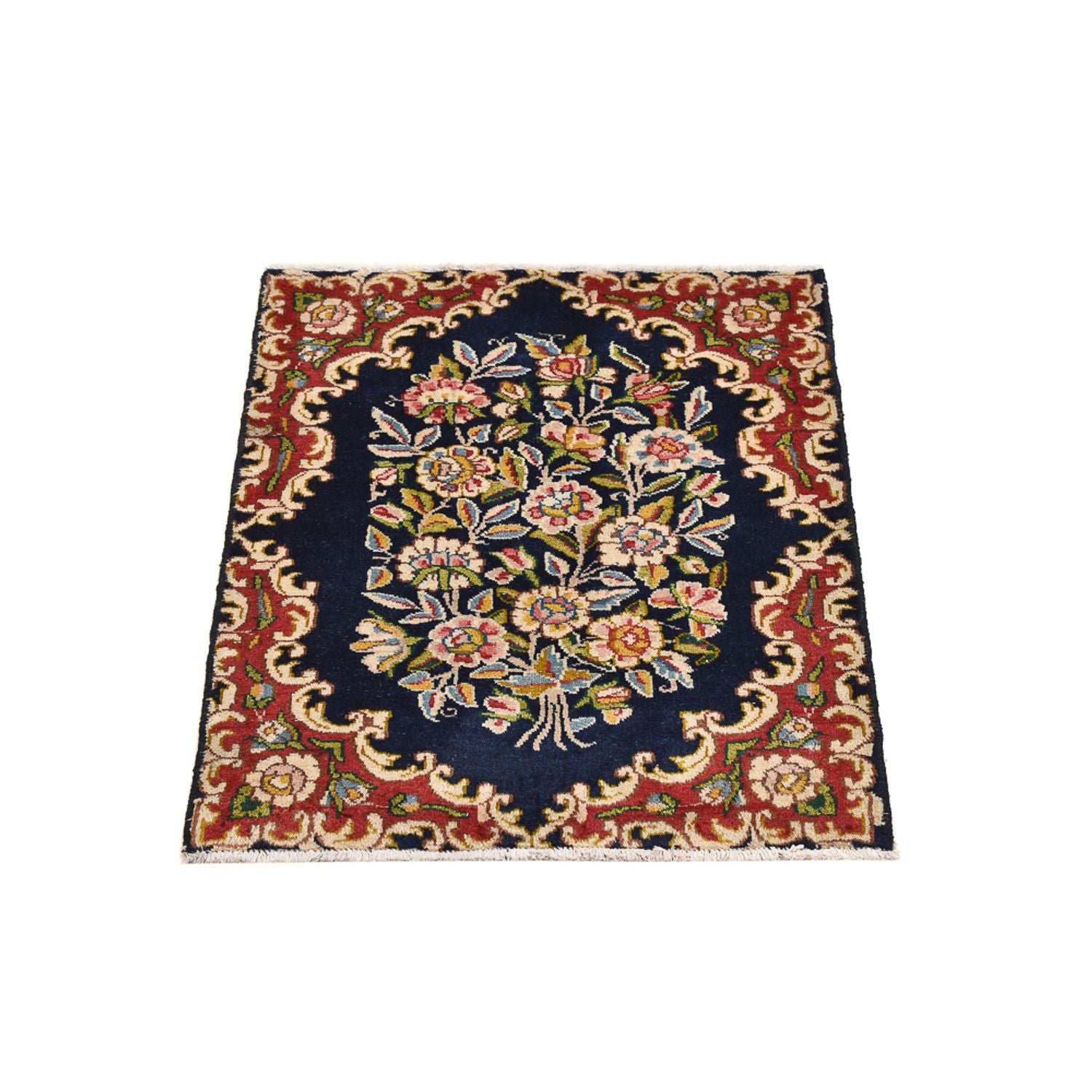 Alfombra persa - Nómada - 70 x 53 cm - azul oscuro
