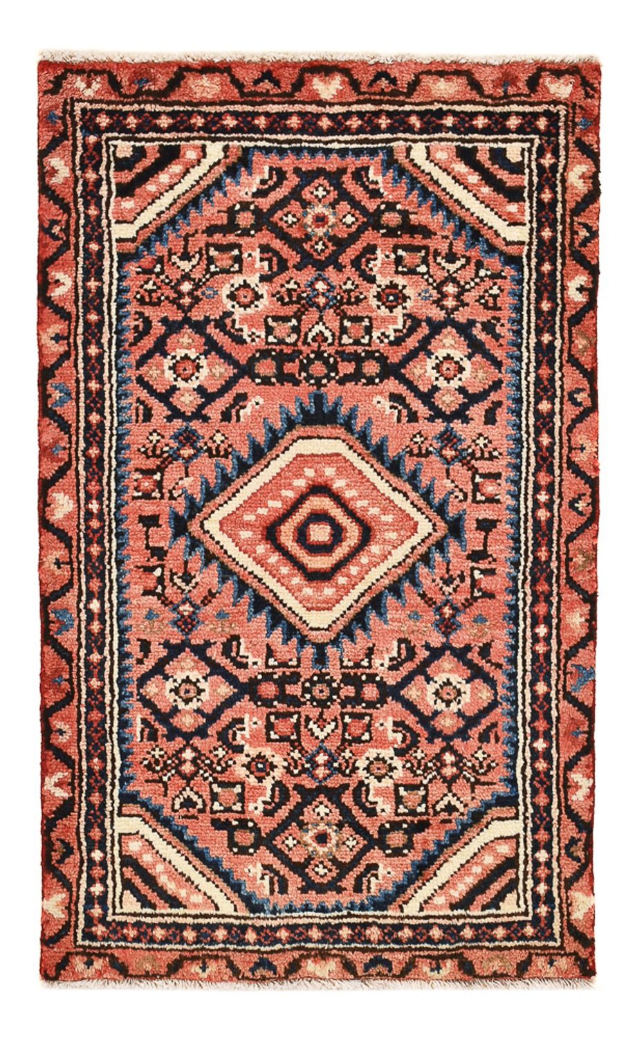 Alfombra persa - Nómada - 92 x 55 cm - rojo claro