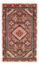Alfombra persa - Nómada - 92 x 55 cm - rojo claro