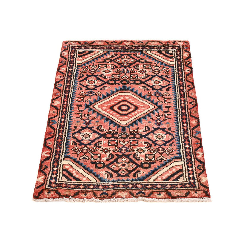 Alfombra persa - Nómada - 92 x 55 cm - rojo claro