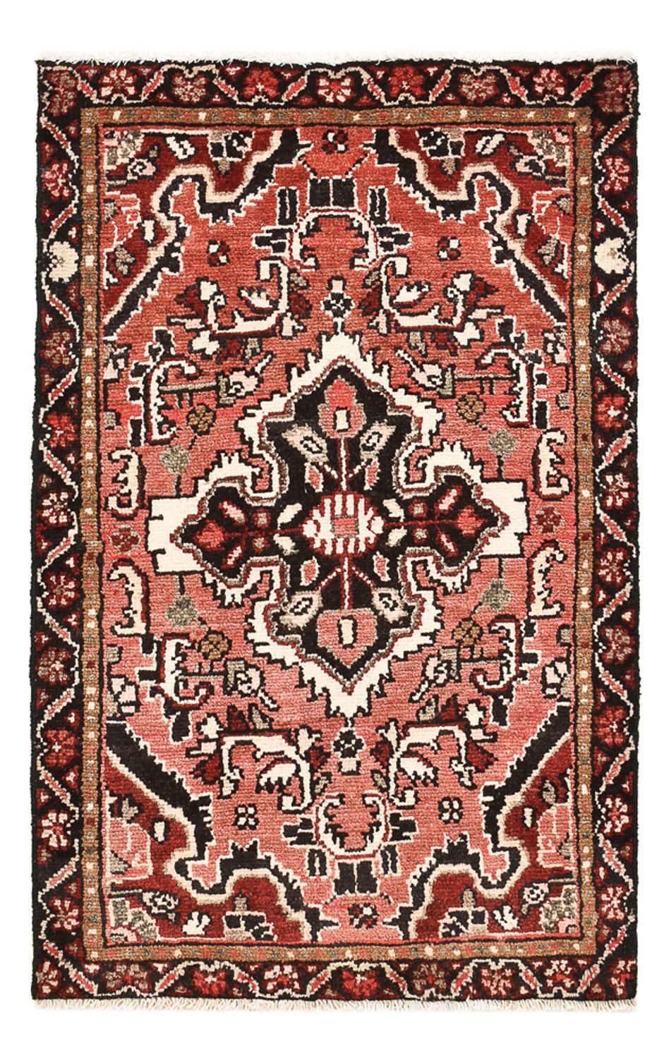 Alfombra persa - Nómada - 93 x 59 cm - rojo claro