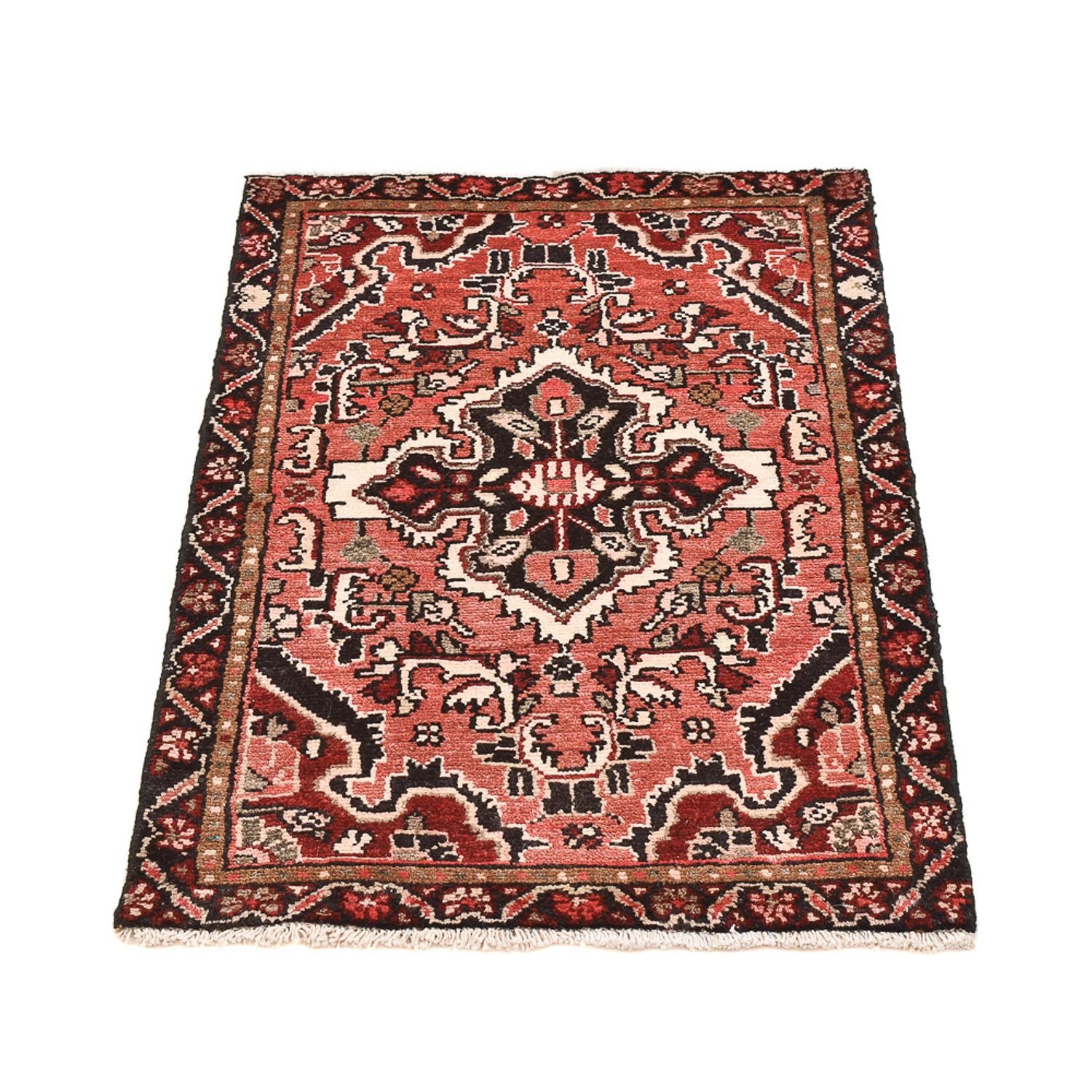Alfombra persa - Nómada - 93 x 59 cm - rojo claro
