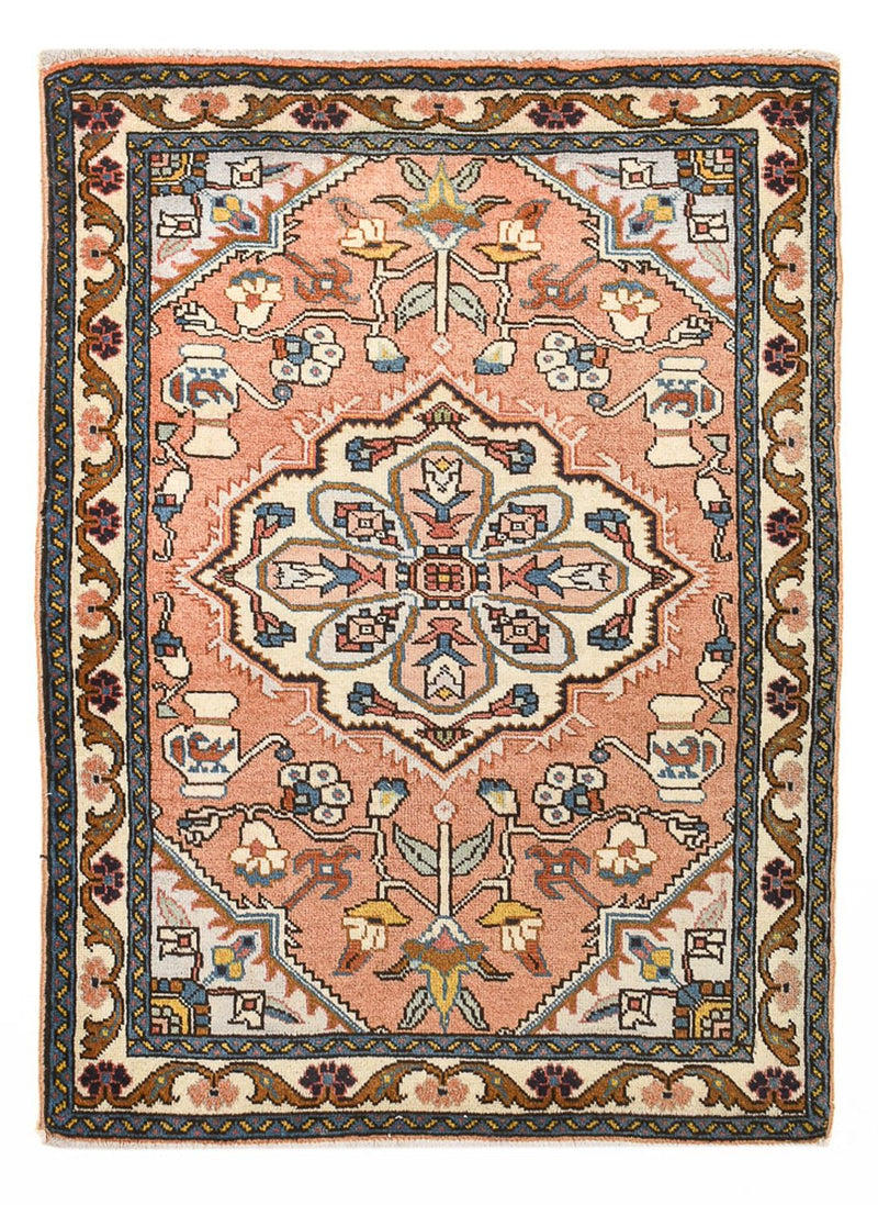 Alfombra persa - Nómada - 95 x 68 cm - rojo claro
