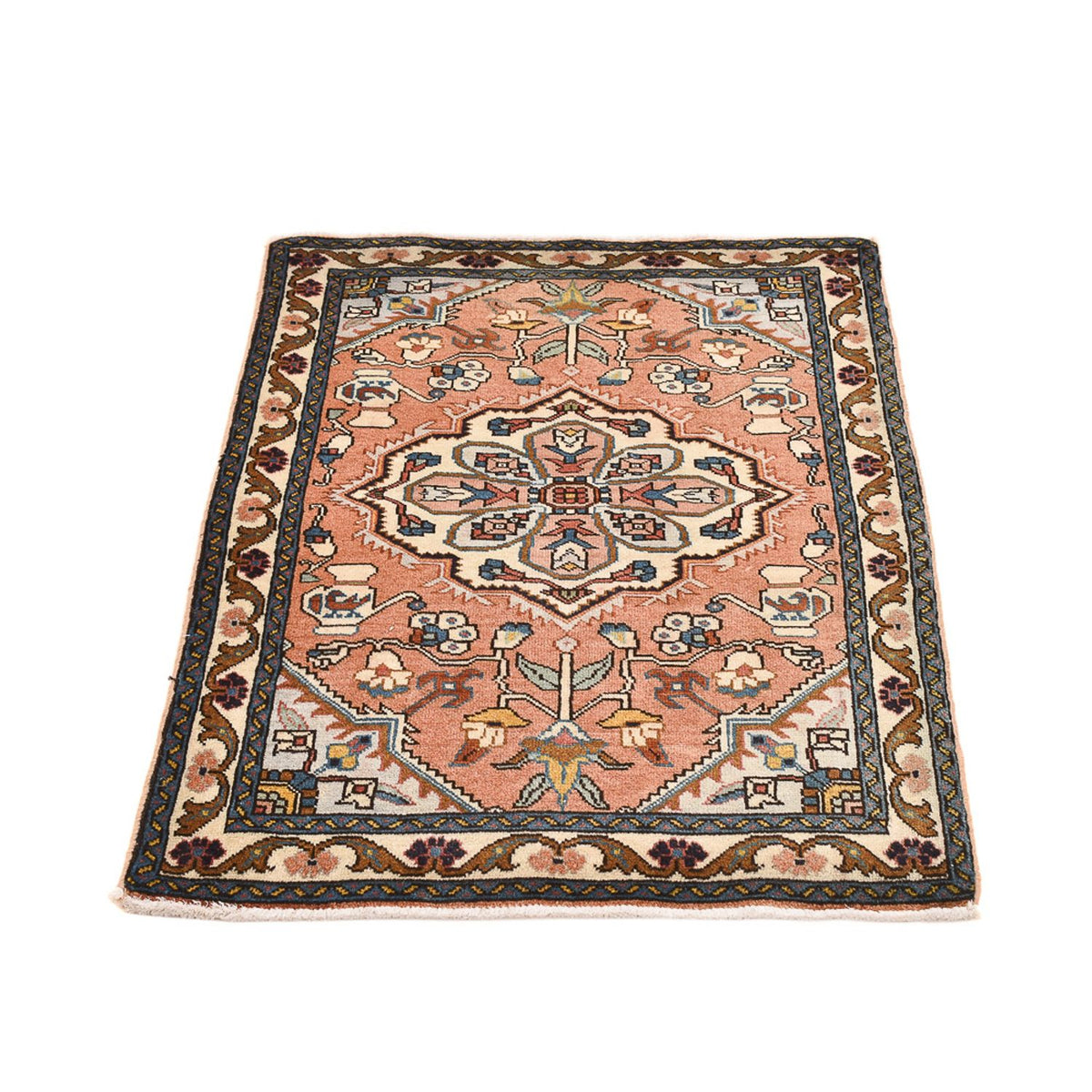 Alfombra persa - Nómada - 95 x 68 cm - rojo claro