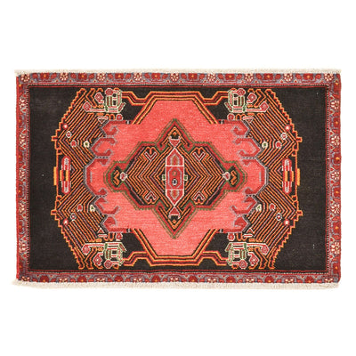 Alfombra persa - Nómada - 77 x 54 cm - rojo claro