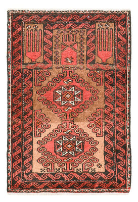 Alfombra persa - Nómada - 74 x 52 cm - rojo