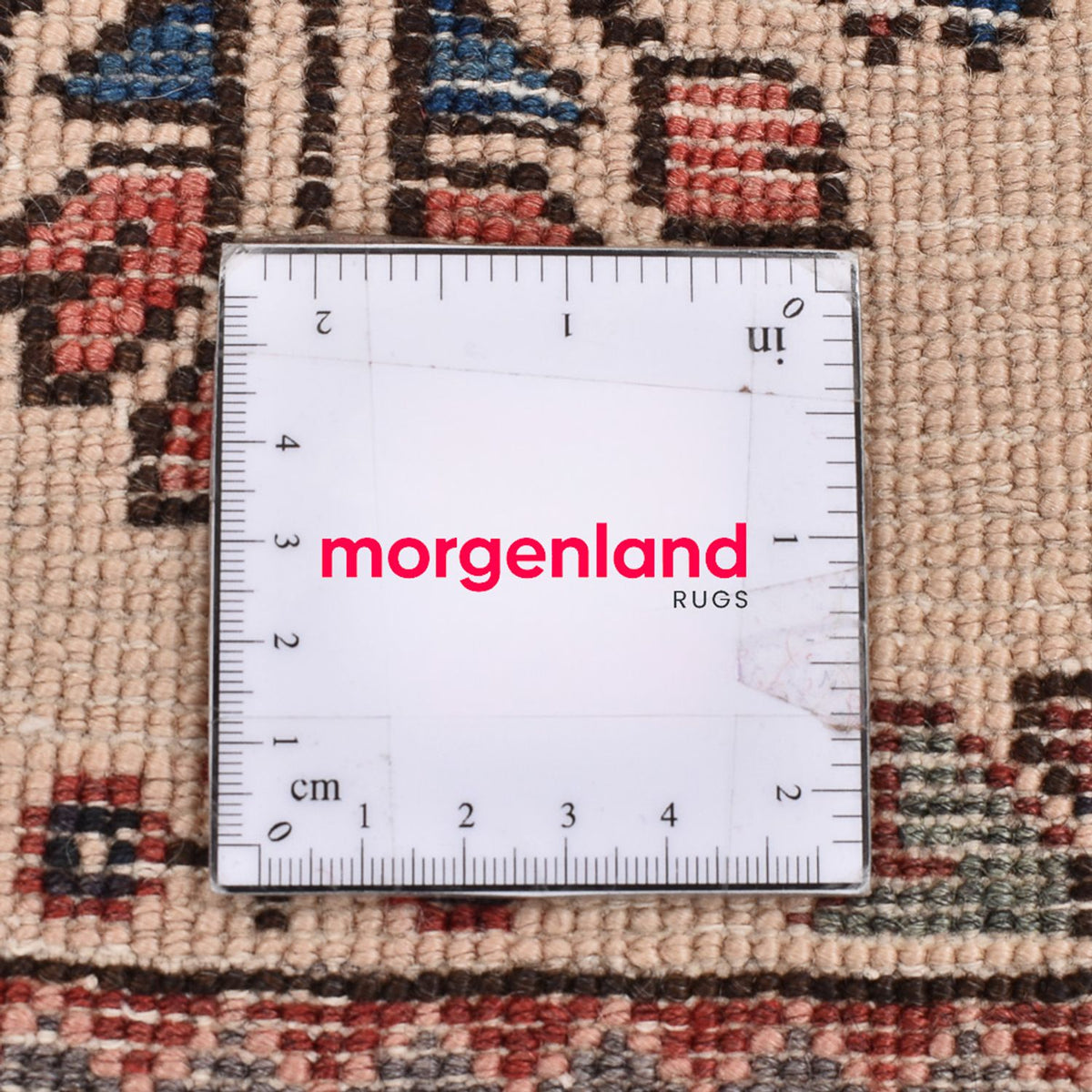 Alfombra persa - Nómada - 77 x 60 cm - beige claro