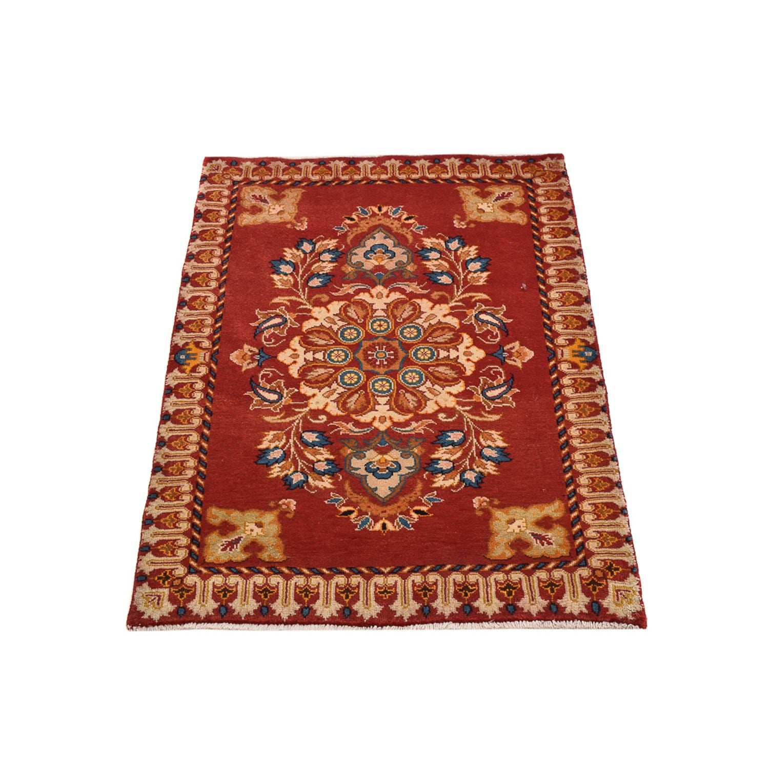 Alfombra persa - Nómada - 93 x 64 cm - rojo