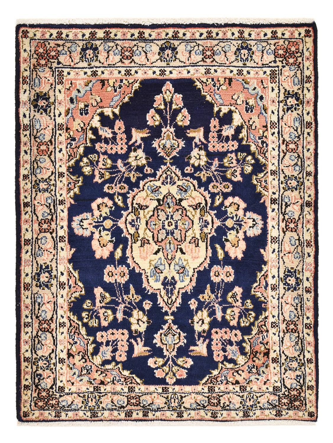 Alfombra persa - Nómada - 87 x 65 cm - azul oscuro