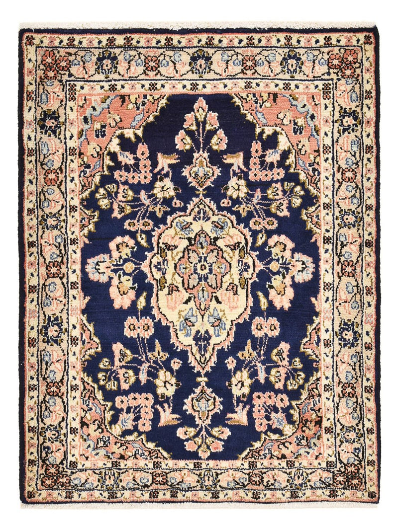 Alfombra persa - Nómada - 87 x 65 cm - azul oscuro
