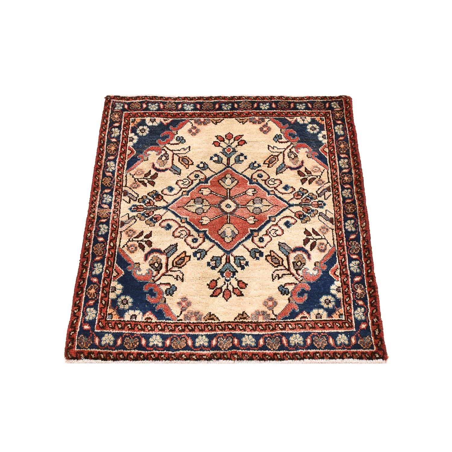 Alfombra persa - Nómada - 75 x 58 cm - beige