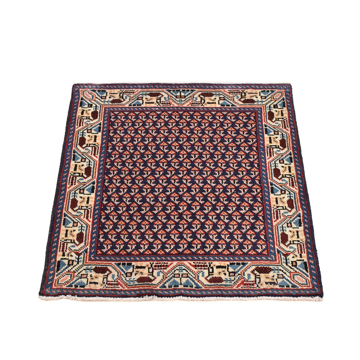 Alfombra persa - Nómada cuadrado  - 73 x 61 cm - púrpura