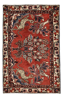 Alfombra persa - Nómada - 108 x 67 cm - rojo