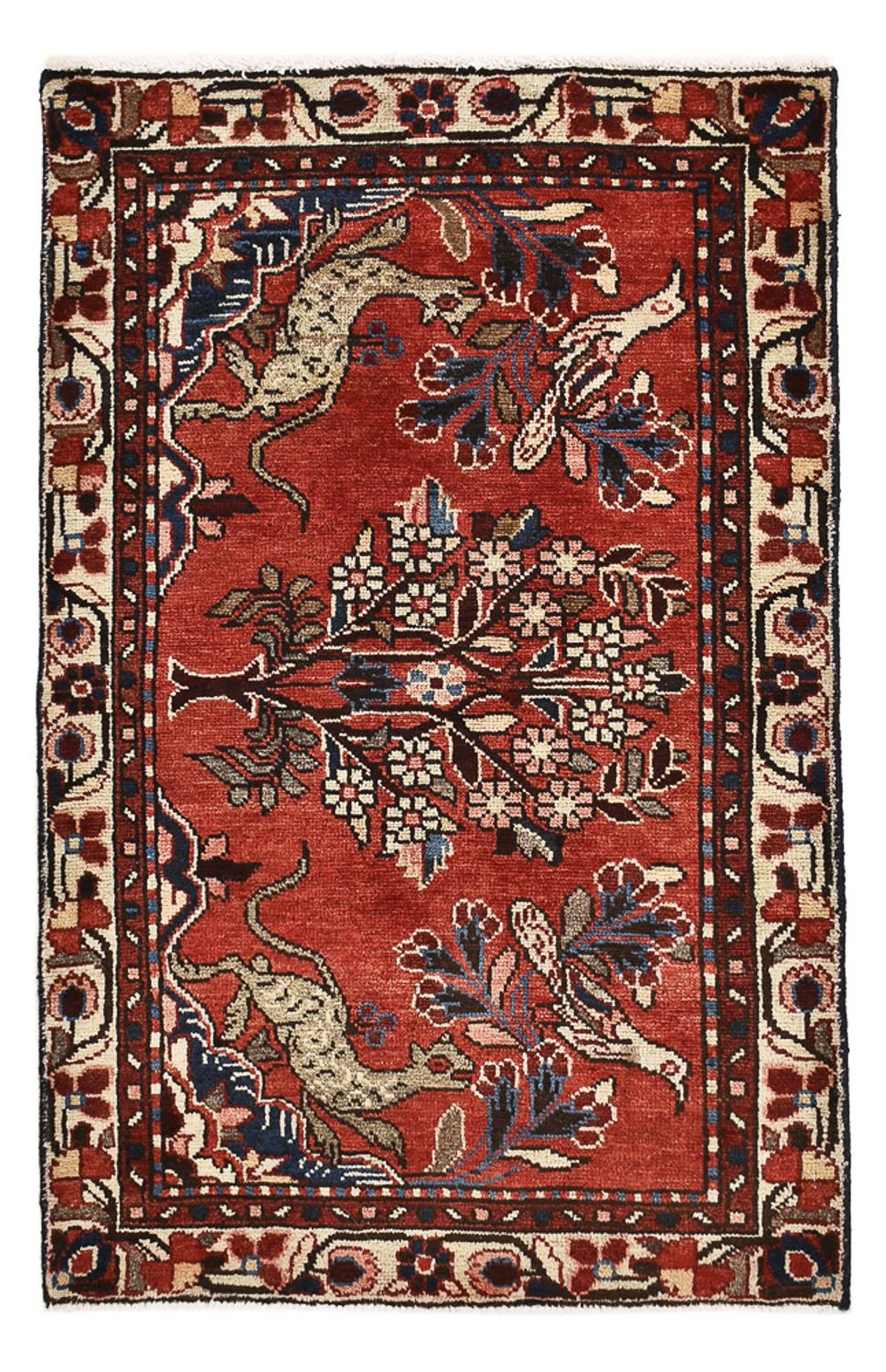 Alfombra persa - Nómada - 108 x 67 cm - rojo