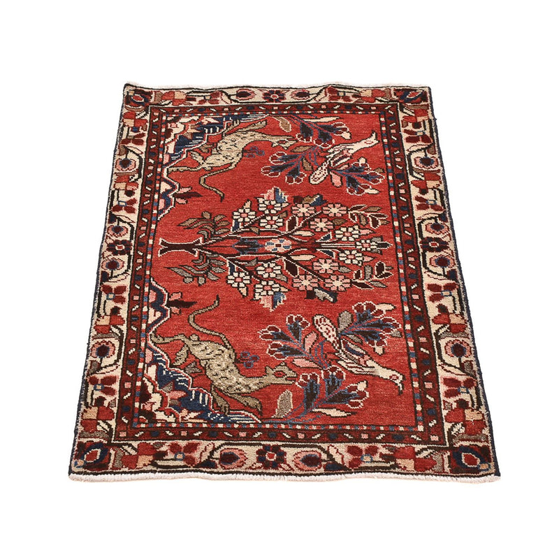 Alfombra persa - Nómada - 108 x 67 cm - rojo
