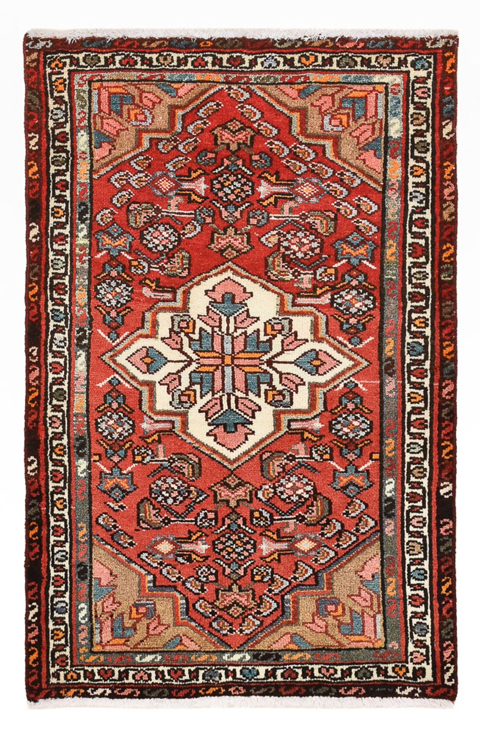 Alfombra persa - Nómada - 95 x 65 cm - rojo