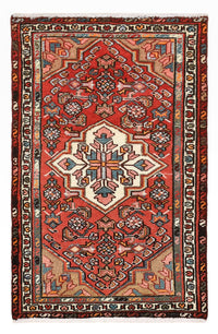 Alfombra persa - Nómada - 95 x 65 cm - rojo