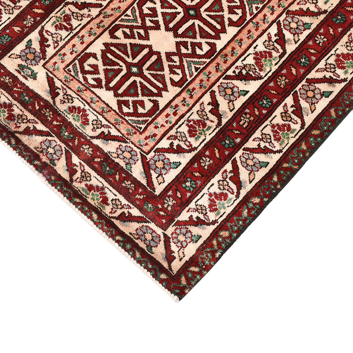 Alfombra persa - Nómada - 85 x 66 cm - multicolor