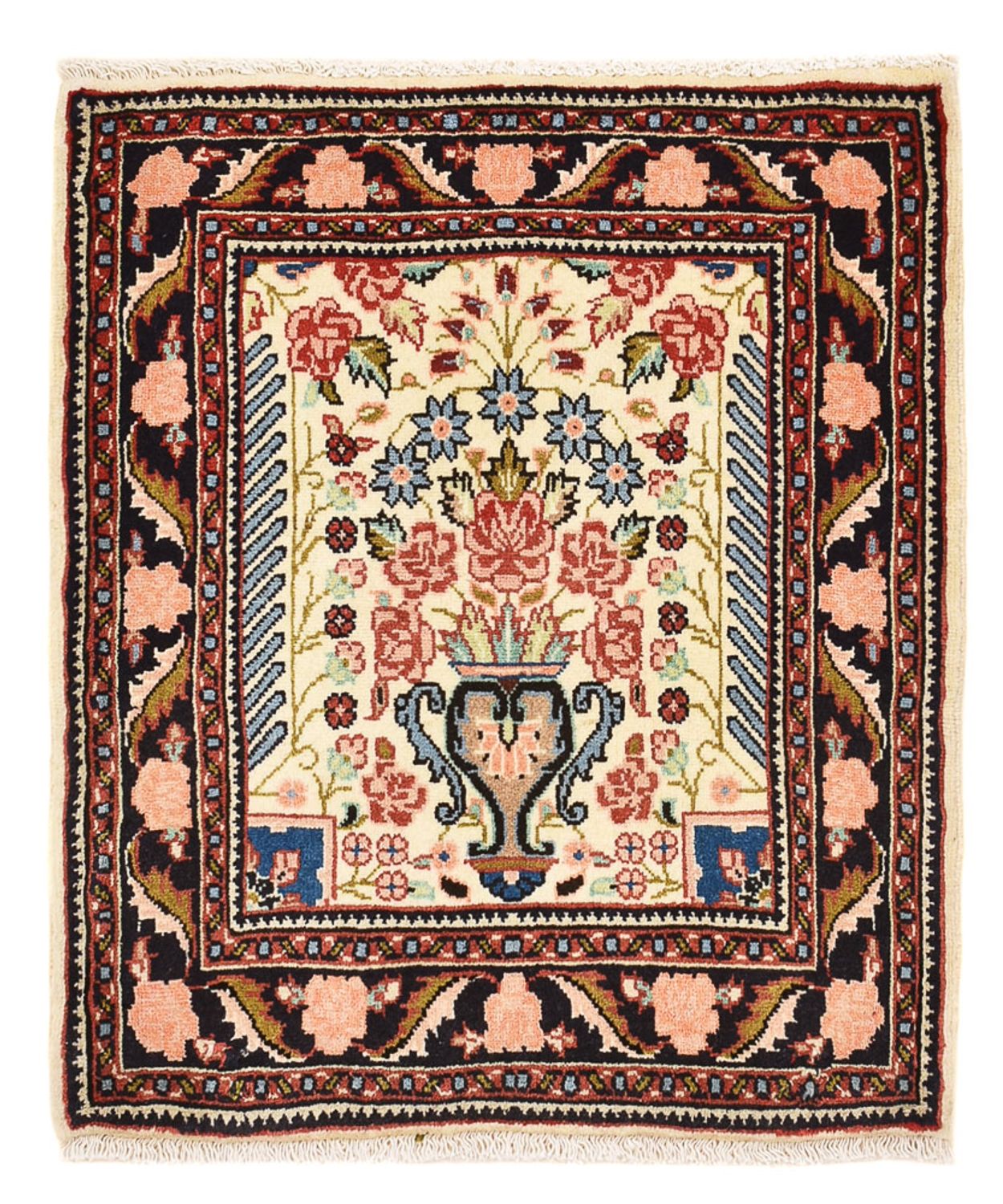 Alfombra persa - Nómada cuadrado  - 65 x 57 cm - multicolor
