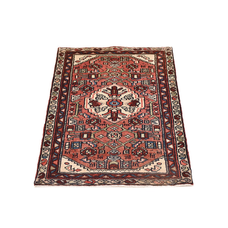 Alfombra persa - Nómada - 97 x 67 cm - rojo claro