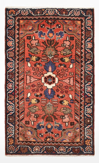 Alfombra persa - Nómada - 87 x 53 cm - rojo