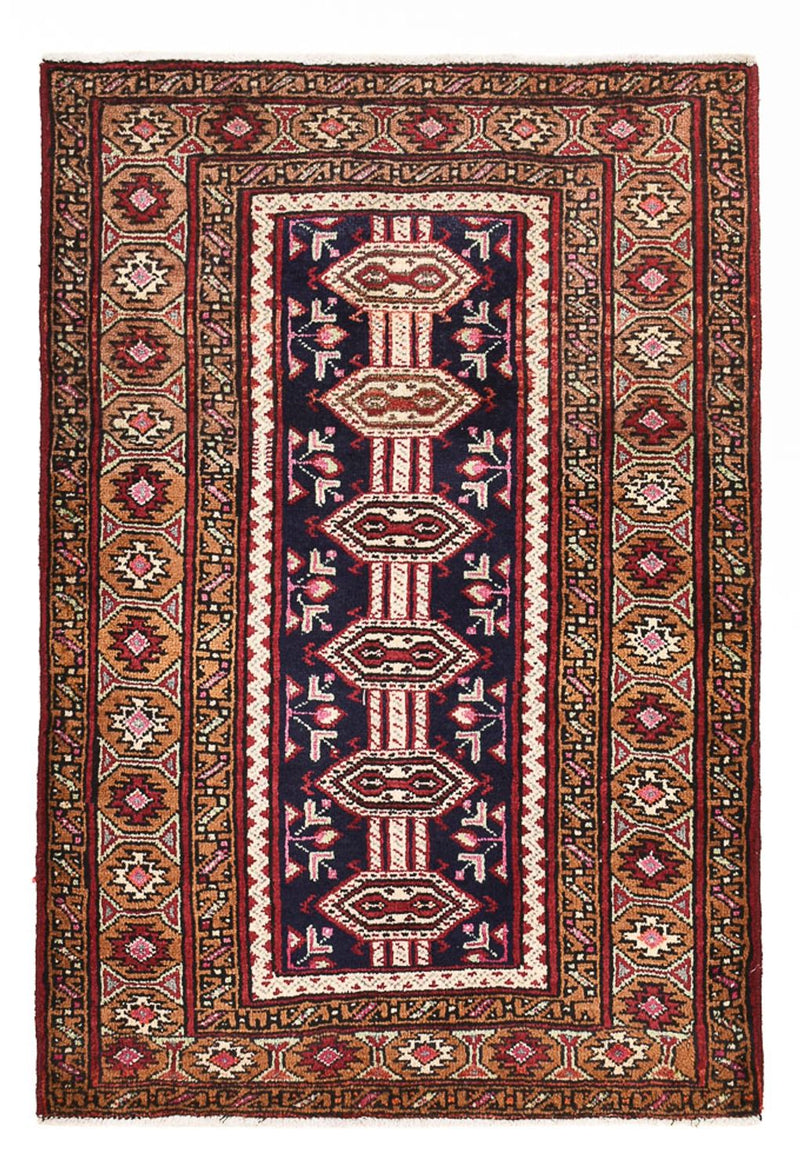 Alfombra persa - Nómada - 95 x 64 cm - púrpura