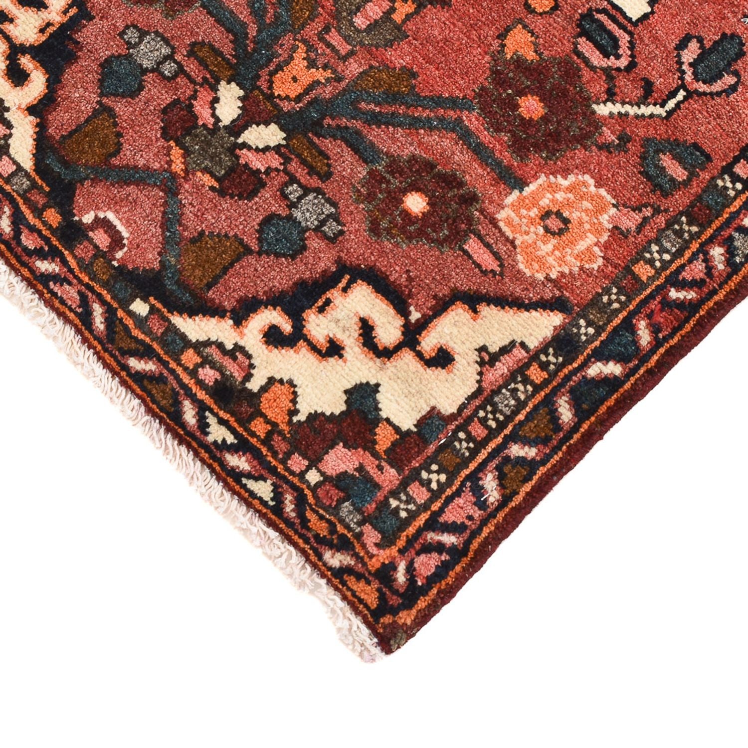 Alfombra persa - Nómada - 92 x 57 cm - rojo claro